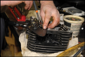 Install spring compressor tool