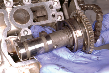 2. internal automatic decompressor systems use a pin inside the camshaft to open the exhaust valve to release pressure from the combustion chamber.