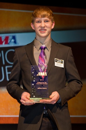 jeffery lowery won the 2013 ama grand championship athlete of the year award.