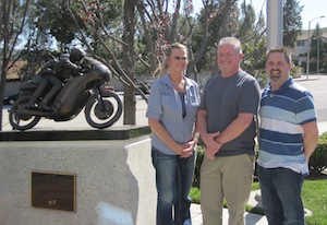 New Helmet House account representatives from left to right:  
Trish Thompson, John Payne and Joel Bower. 