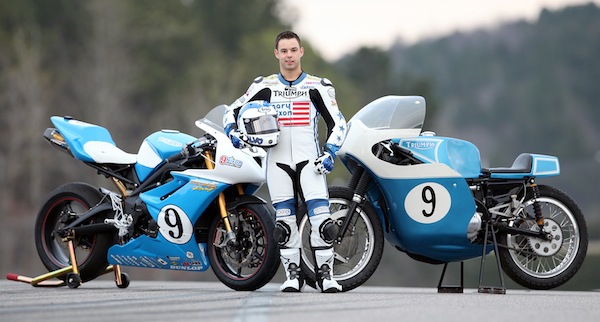 Jason DiSalvo will compete on a Triumph at Daytona with a paint scheme to honor the Triumphs Gary Nixon raced in the late ’60s and early ’70s.